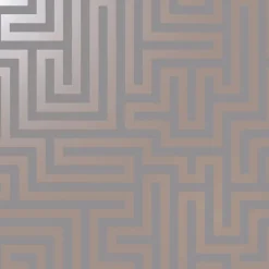 Dutch Wallcoverings - Indulgence Maze grey/rose/gold - 0,53x10,05m