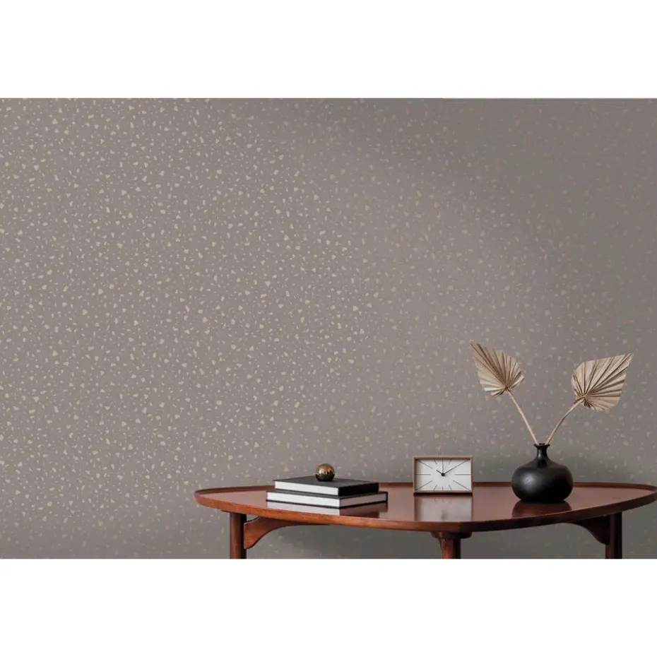 Dutch Wallcoverings - Indulgence Terrazzo grey/rose/gold -0,53x10,05m