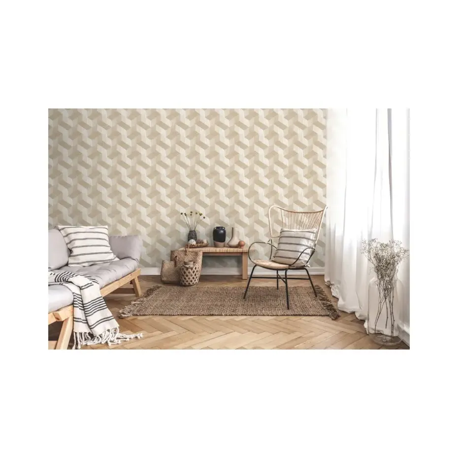 Dutch Wallcoverings - Jungle Fever Freno wit/goud - 0,53x10,05m