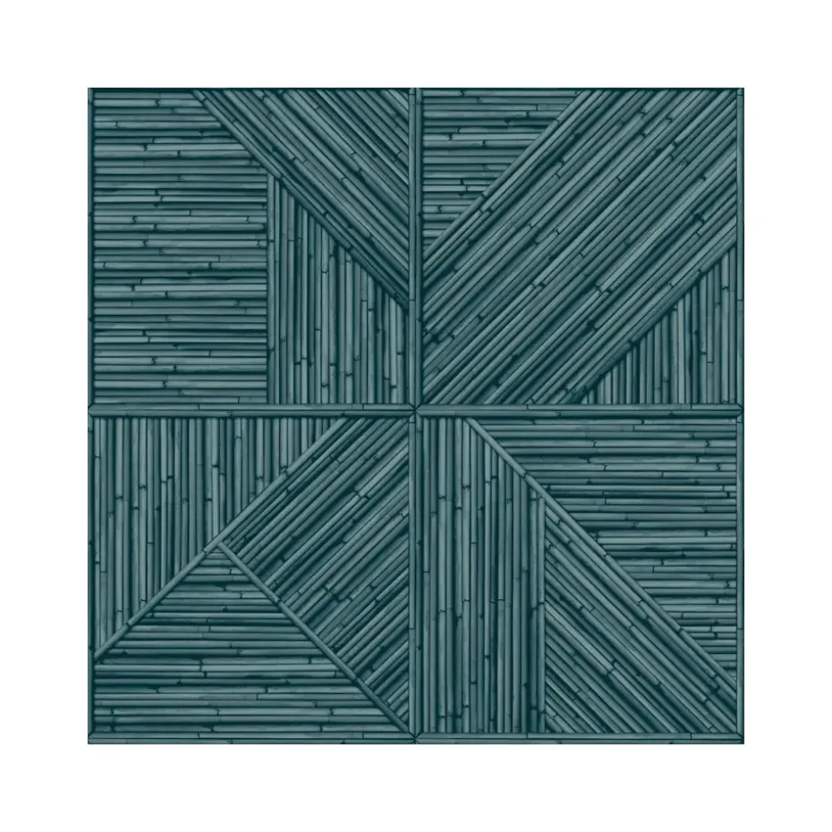 Dutch Wallcoverings - Jungle Fever Paglia blauw - 0,53x10,05m