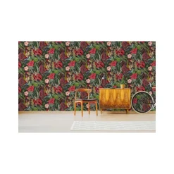 Dutch Wallcoverings - Jungle Fever Amazon roze/groen - 0,53x10,05m