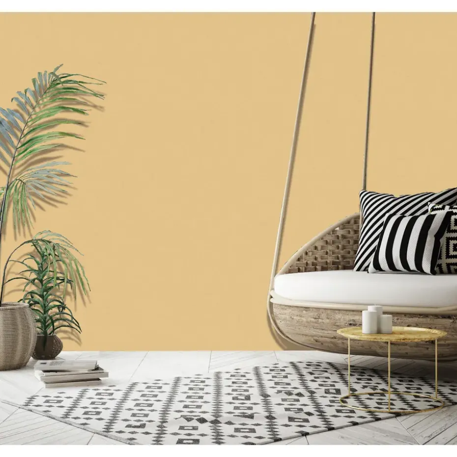 Dutch Wallcoverings - Jungle Fever uni oker - 0,53x10,05m