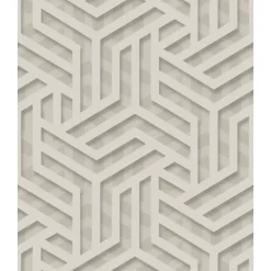 Dutch Wallcoverings - Onyx dessin grijs/zilver - 0,53x10,05m