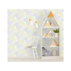 Dutch Wallcoverings - Over The Rainbow- Mountains Yellow - 0,53x10,05m