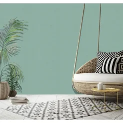 Dutch Wallcoverings - Unis & Textures 6 uni blauwgroen - 0,53x10,05m