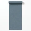 Dutch Wallcoverings Vliesbehang Linen & Textures uni - blauw - 10,05m x 53cm