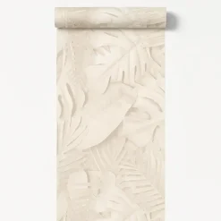 Dutch Wallcoverings Vliesbehang Artifice palmbladeren - beige - 10,05m x 53cm