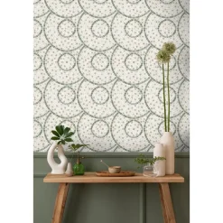 Dutch Wallcoverings Vliesbehang Artifice mozaïc tegel - beige/groen - 10m x 53cm