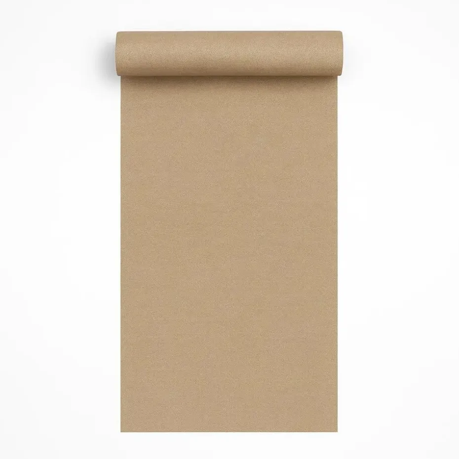 Dutch Wallcoverings Vliesbehang Linen & Textures uni - bruin - 10,05m x 53cm