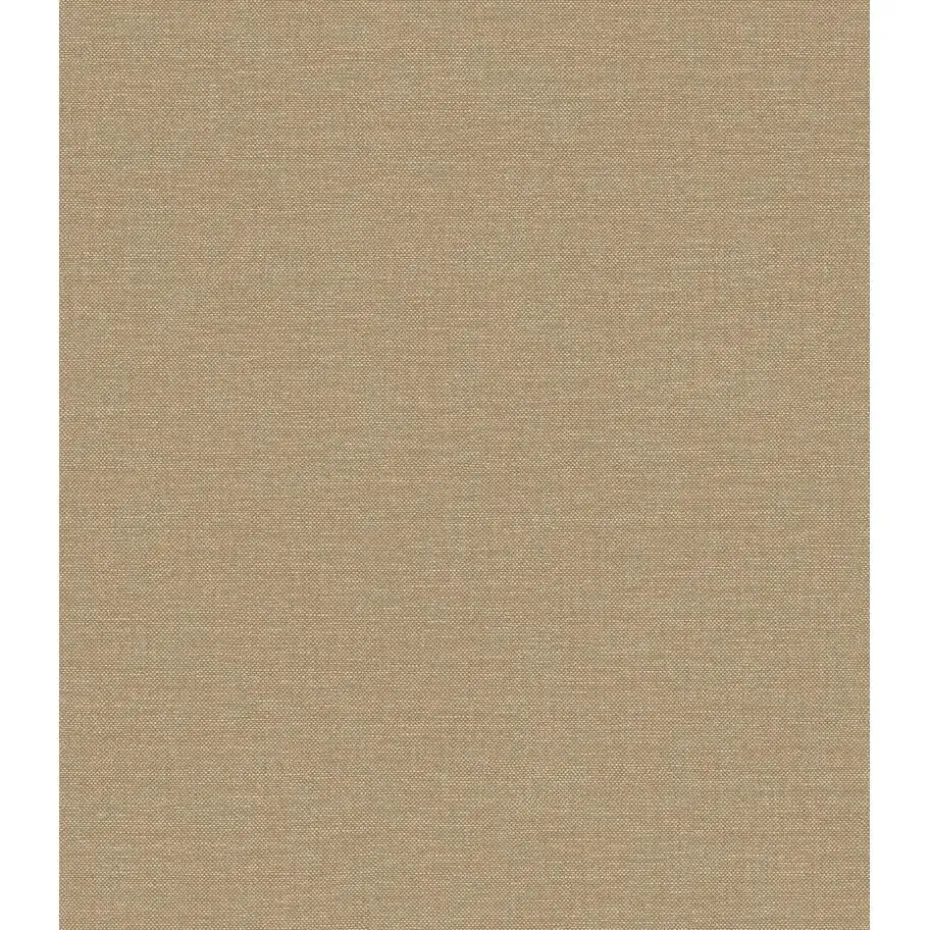 Dutch Wallcoverings Vliesbehang Linen & Textures uni - bruin - 10,05m x 53cm