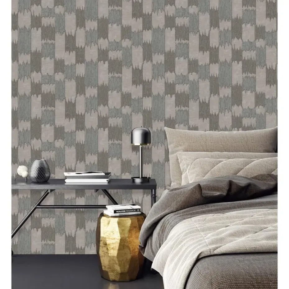 Dutch Wallcoverings Vliesbehang Renaissance textured loom - blauw - 10m x 53cm