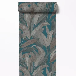 Dutch Wallcoverings Vliesbehang Renaissance leaves - blauw - 10,05m x 53cm