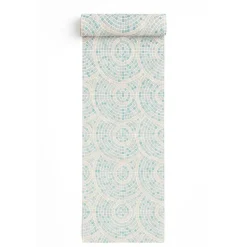Dutch Wallcoverings Vliesbehang Artifice mozaïc tegel - grijs/petrol - 10mx53cm
