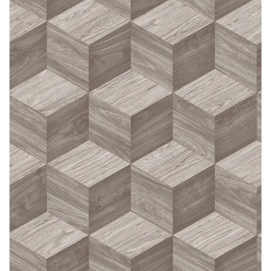 Dutch Wallcoverings Vliesbehang Renaissance natural cube - taupe - 10,05m x 53cm