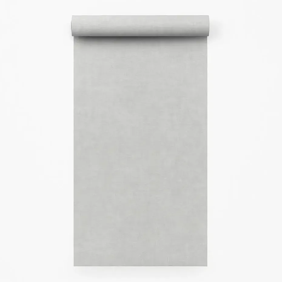 Dutch Wallcoverings Vliesbehang Linen & Textures uni - grijs - 10,05m x 53cm