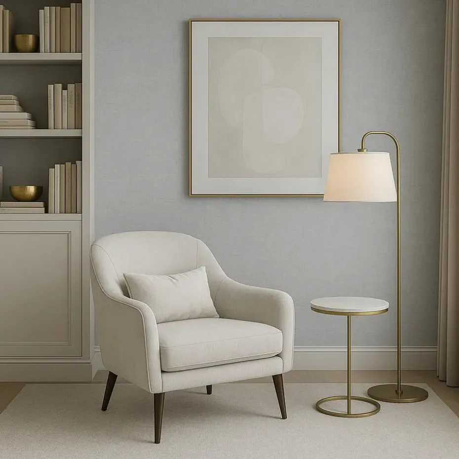 Dutch Wallcoverings Vliesbehang Linen & Textures uni - grijs - 10,05m x 53cm