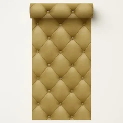Dutch Wallcoverings Vliesbehang Artifice kapiton - oker - 10,05m x 53cm