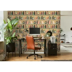 Dutch Wallcoverings Vliesbehang Artifice boeken/planken - geel - 10,05m x 53cm