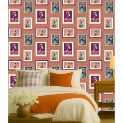 Dutch Wallcoverings Vliesbehang Artifice lijstjes met dieren - terra - 10mx53cm