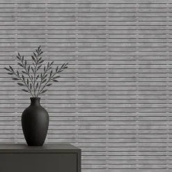Dutch Wallcoverings Vliesbehang Artifice planken - zwart - 10,05m x 53cm