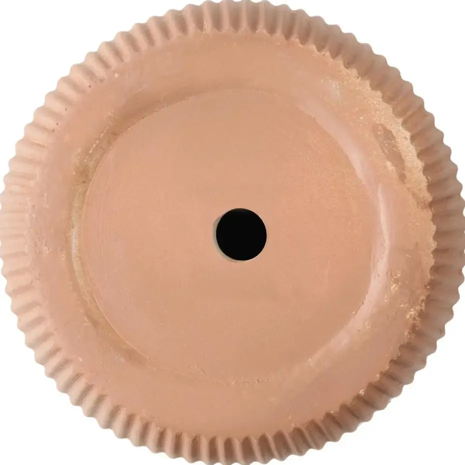 EANTIO - Bloempot - 25 x 25 x 38 cm - Bruin - Kleivezels
