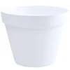 EDA Toscane Bloempot - kunststof - wit - D40 x H32 cm