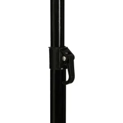 Edelman Mitchell parasol hart zwart - Ø220 x 238 cm
