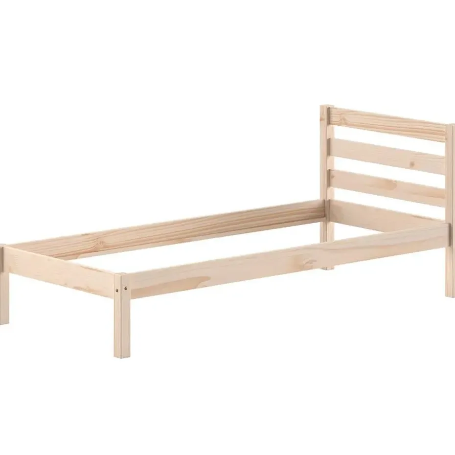 Eenpersoonsbed Pino 90x200cm - massief dennenhout