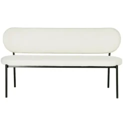 Eetkamerbank Beige Stof - Diepte 63cm - Zitbreedte 160cm - Maddie