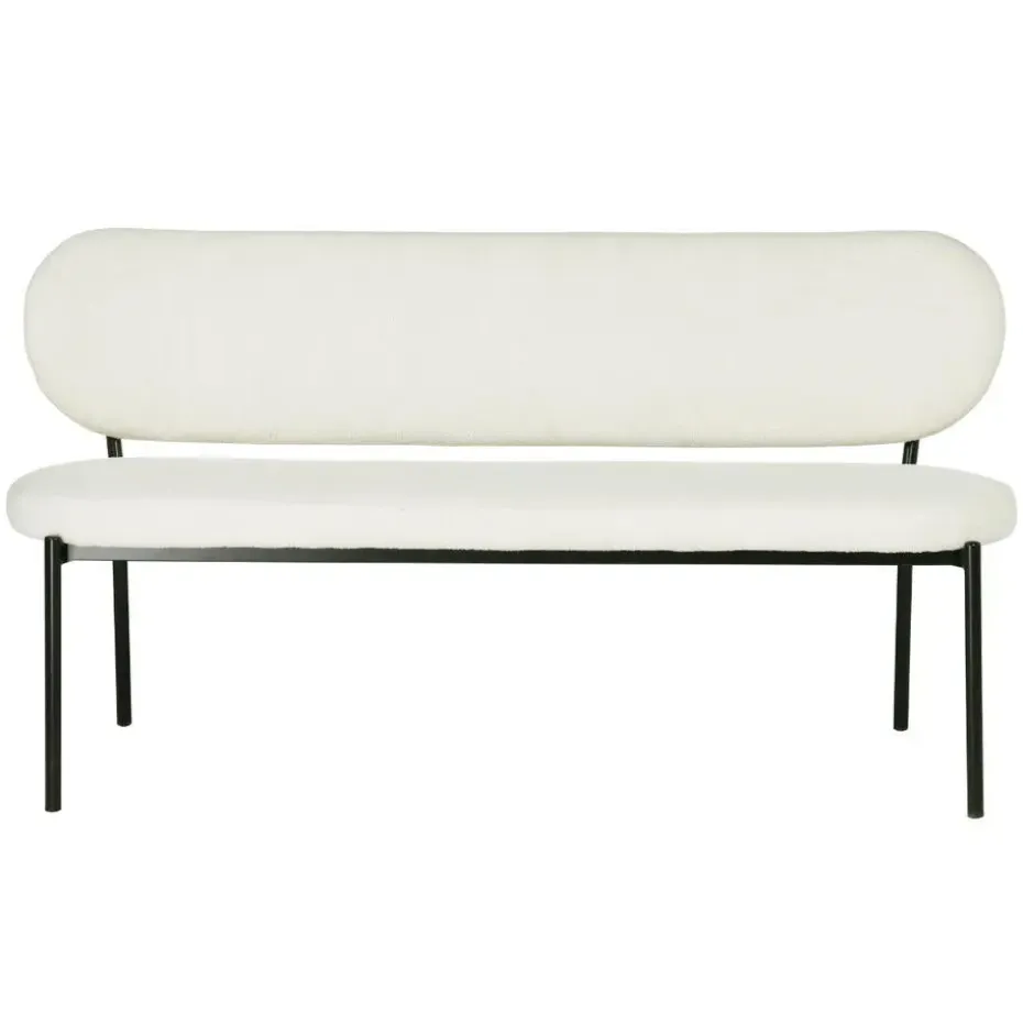 Eetkamerbank Beige Stof - Diepte 63cm - Zitbreedte 160cm - Maddie