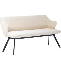 Eetkamerbank Rechthoek - Beige Stof - 160x60x88cm - Taylor