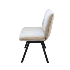 Eetkamerbank Rechthoek - Beige Stof - 160x60x88cm - Harper
