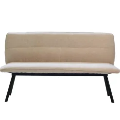 Eetkamerbank Rechthoek - Beige Stof - 160x60x88cm - Harper