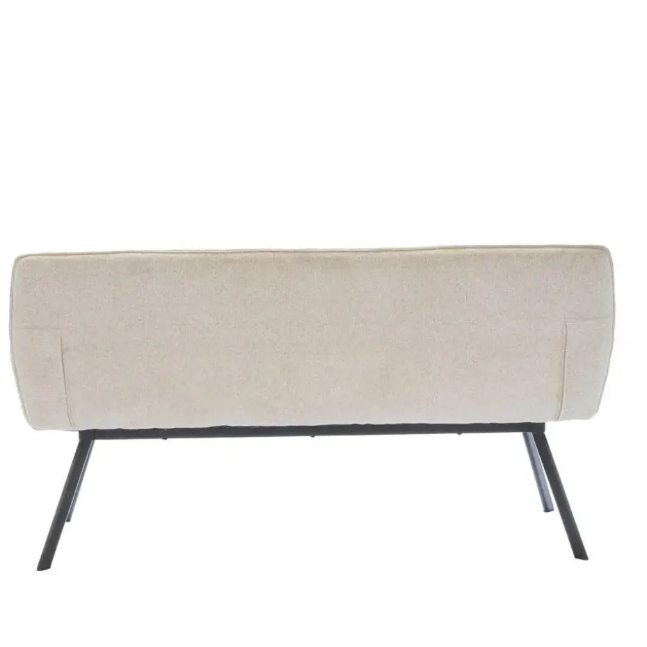 Eetkamerbank Rechthoek - Beige Stof - 160x60x88cm - Harper