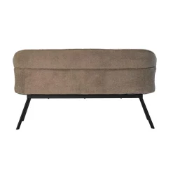 Eetkamerbank Taupe Stof - 160x60x88cm - Zithoogte 48cm - Avery