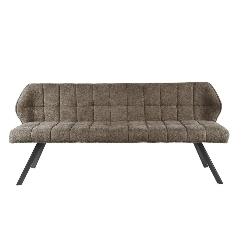 Eetkamerbank 2,5-Zits - Bouclé Zand - 180x59x84cm - Raster
