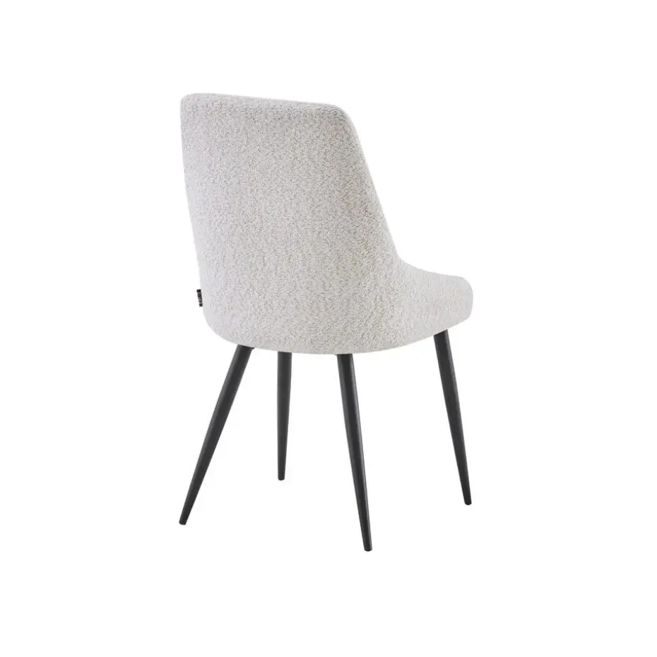 Eetkamerstoel Oscar Beige Boucle Set van 2