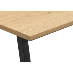 Eettafel Brigitte rechthoekig - naturel/zwart - 220x100 cm