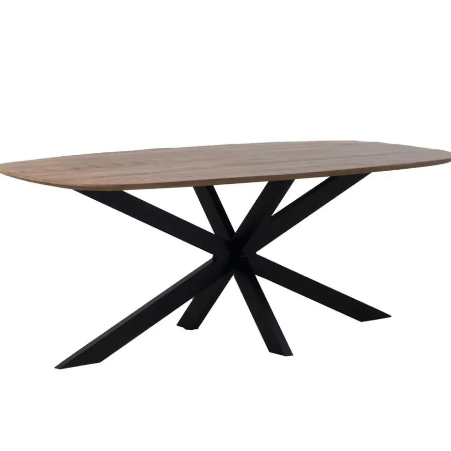 Eettafel Deens Ovaal - Bruin Hout - 240cm - Tafel Jordan