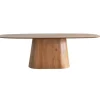 Eettafel Deens Ovaal - Bruin Mangohout - 180x100x76cm - Stijn