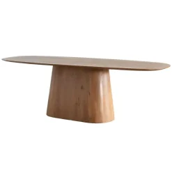 Eettafel Deens Ovaal - Bruin Mangohout - 180x100x76cm - Stijn