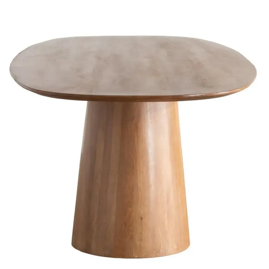 Eettafel Deens Ovaal - Bruin Mangohout - 180x100x76cm - Stijn