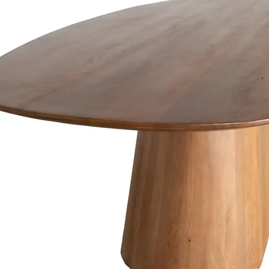Eettafel Deens Ovaal - Bruin Mangohout - 180x100x76cm - Stijn