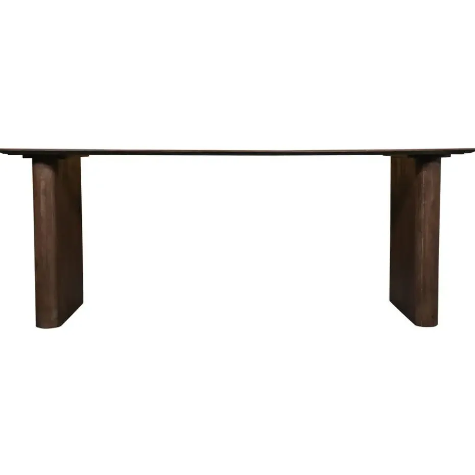 Eettafel Deens Ovaal - Donkerbruin Mangohout - 200x100x75cm - Dai