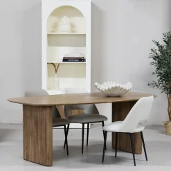 Eettafel Deens Ovaal - Naturel Mangohout - 200x100x75cm - Dai