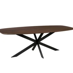 Eettafel Deens Ovaal Bruin Hout - 240x110x76cm - Ferris