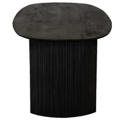 Eettafel Deens Ovaal 220cm - Zwart Mangohout - Feline