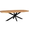 Eettafel Deens Ovaal Naturel Hout - 200x100x76cm - Madison