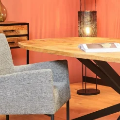 Eettafel Deens Ovaal Naturel - 200x100x76cm - Elegance
