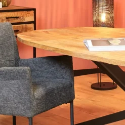 Eettafel Deens Ovaal Naturel - 200x100x76cm - Elegance